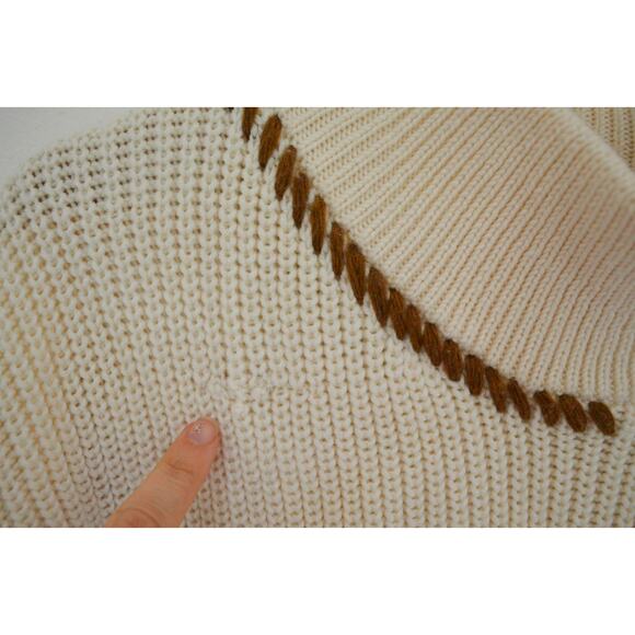 The Knotty Ones 'Sturmai' Merino Wool Turtleneck in Sea Salt - Picture 6 of 9